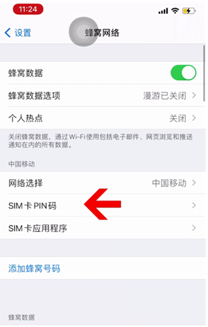 桃江苹果14维修网分享如何给iPhone14的SIM卡设置密码 