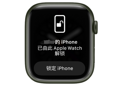 桃江苹果手机维修分享用 AppleWatch 解锁配备面容 ID 的 iPhone方法 