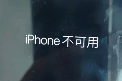 桃江苹果服务网点分享锁屏界面显示“iPhone 不可用”如何解决 